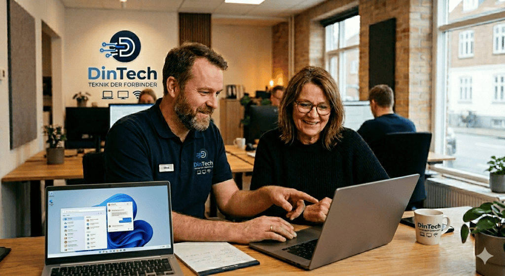 IT support og fjernsupport til virksomheder med professionel teknisk hjælp fra DinTech